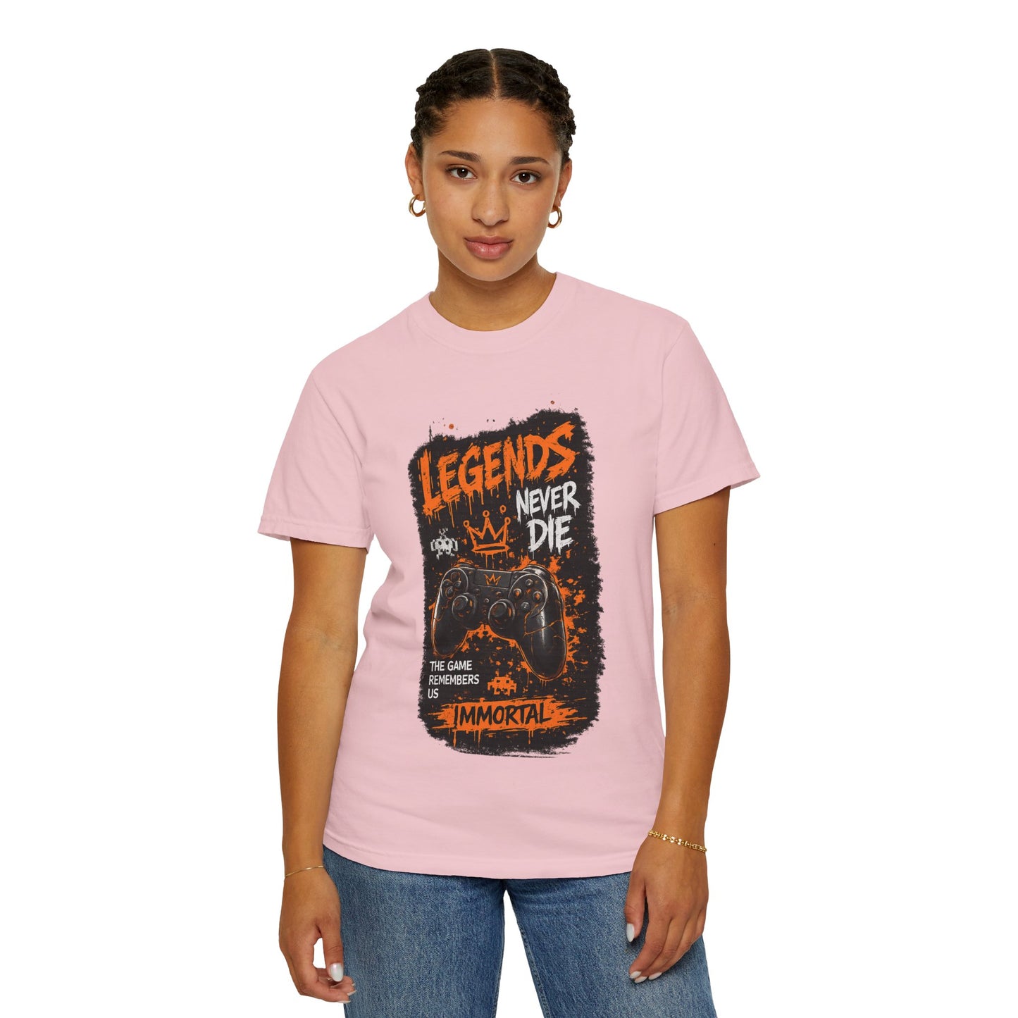 Legends Never Die Gamer T-Shirt – Immortal Video Game Controller Tee