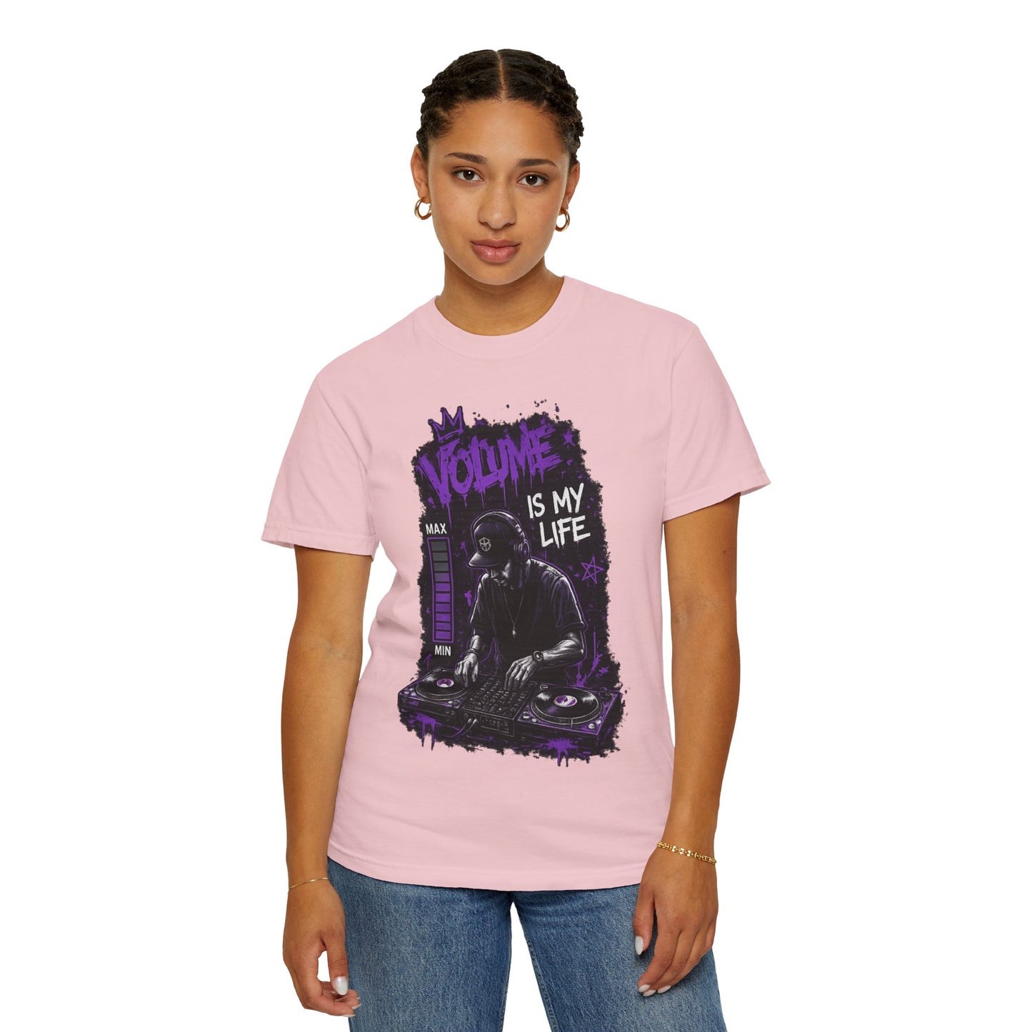 Volume Is My Life DJ T‑Shirt — Graphic Turntable Tee for Music Lovers