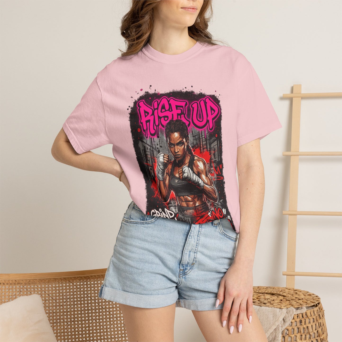 Rise Up UFC Graphic T-Shirt — 'Rise Up / No Fear' Motivational Streetwear