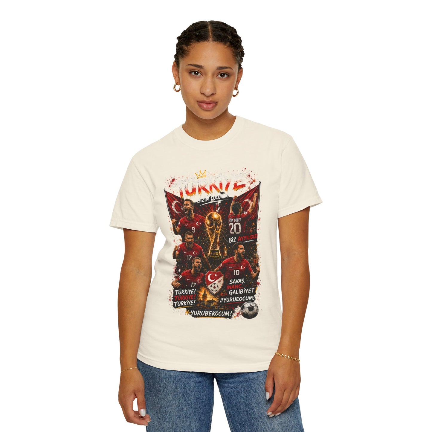 Turkey Football Champions T-Shirt | World Cup Trophy, Players, Turkish Flag