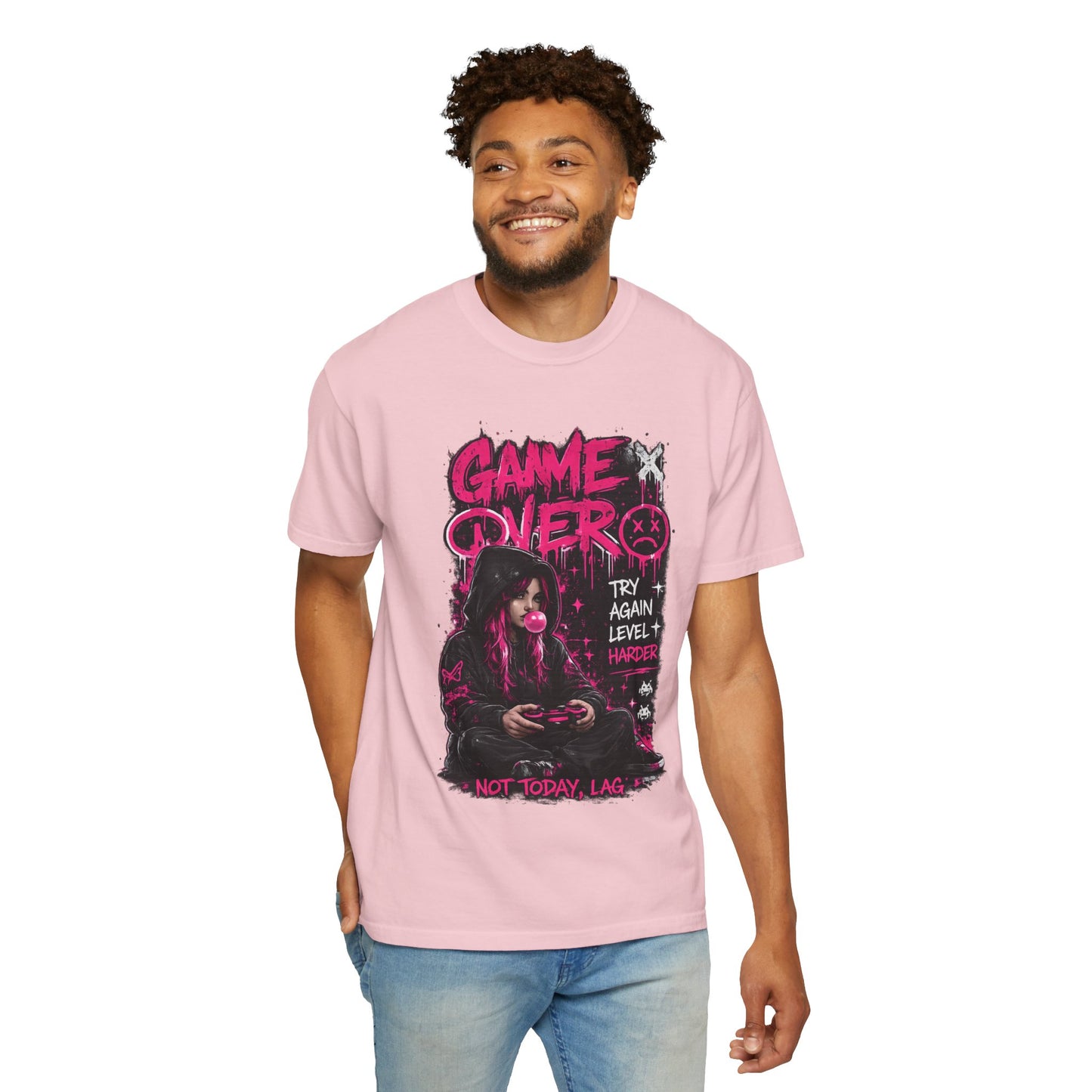Game Over Graphic T-Shirt — 'Not Today, Lag' Gamer Tee
