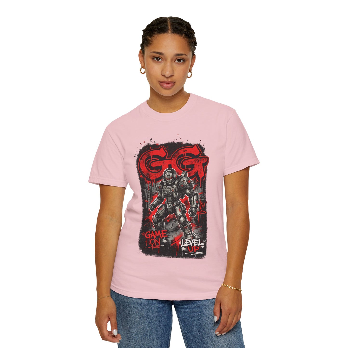 GG Game On Level Up Tee — Gamer Graphic T-Shirt