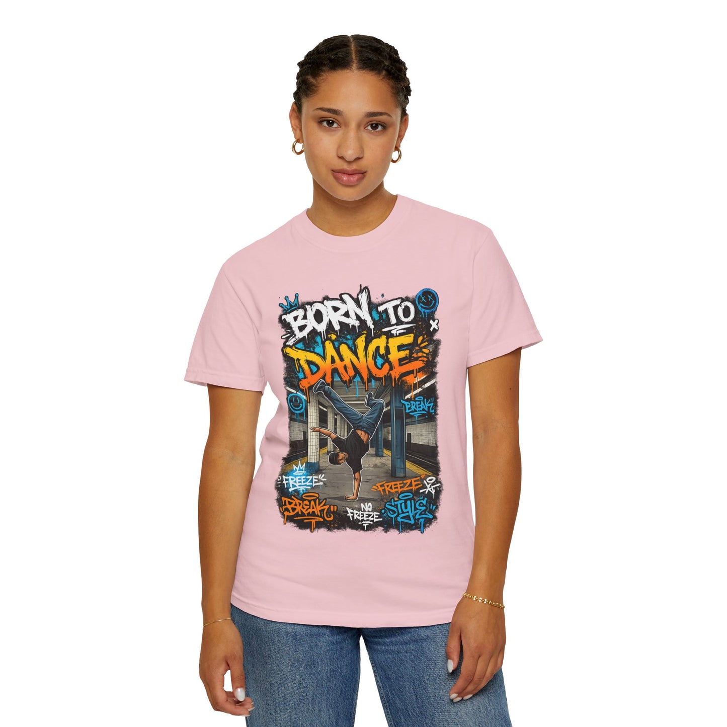 Born to Dance graffiti breakdance shirt | T-Shirt