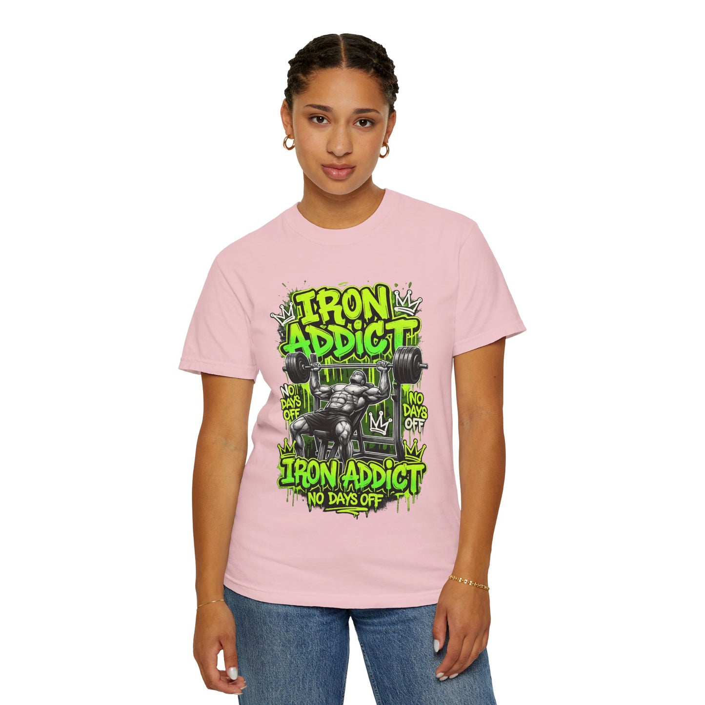 Iron Addict weightlifting graphic tee | T-Shirt