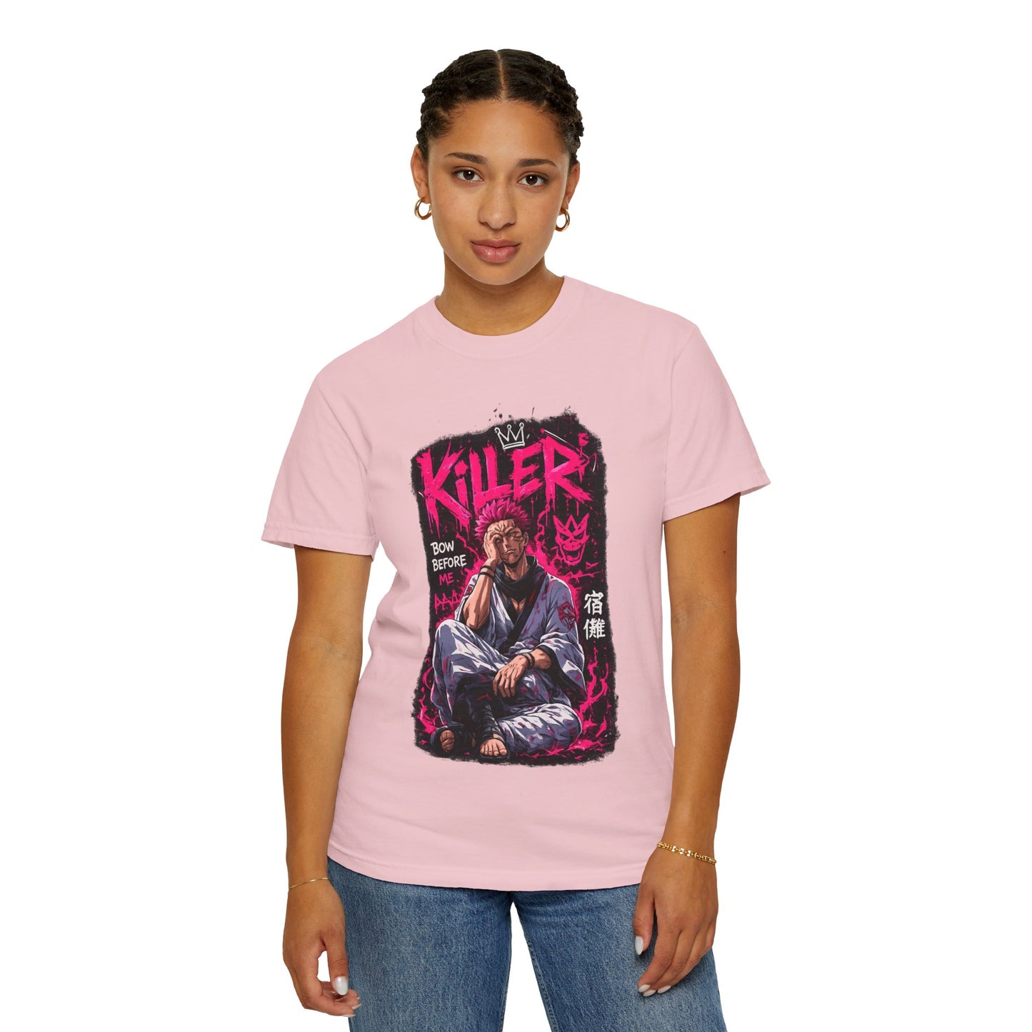 Killer Streetwear T-Shirt — 'Bow Before Me' Anime Graphic Tee