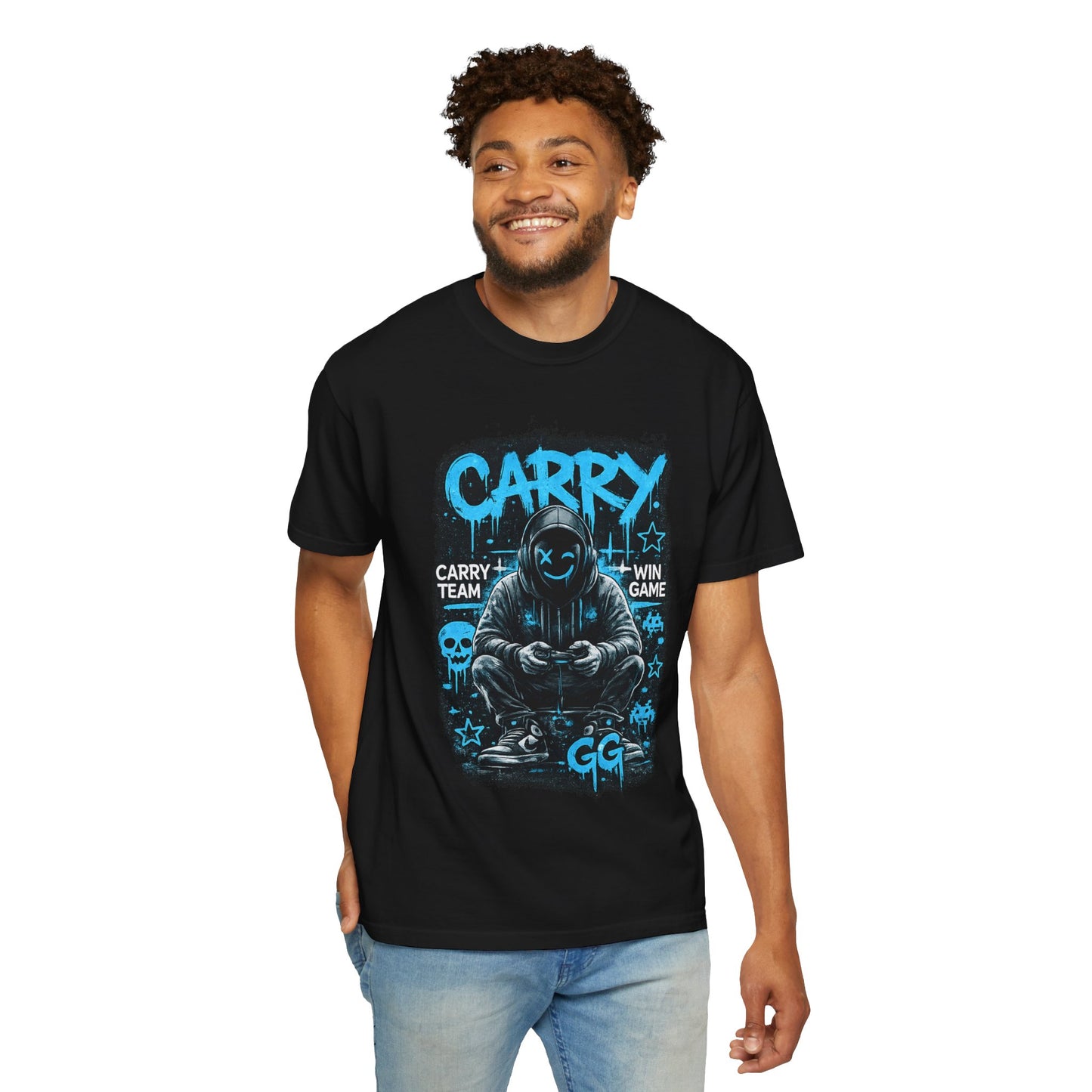 Carry Gamer Hoodie T-Shirt | Esports Gamer Graphic Tee