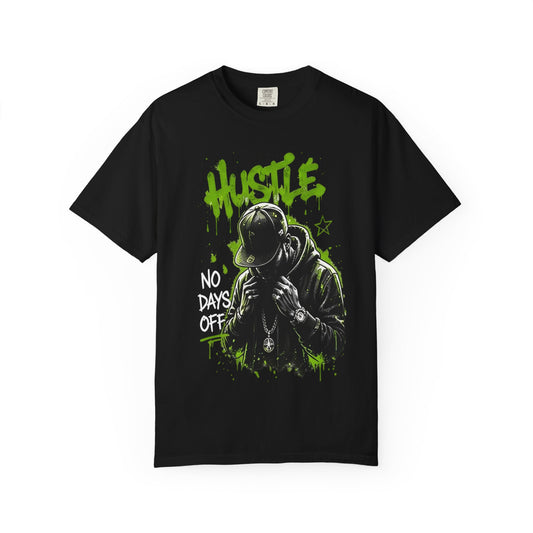 Hustle Graffiti T-Shirt — Urban Rapper Illustration