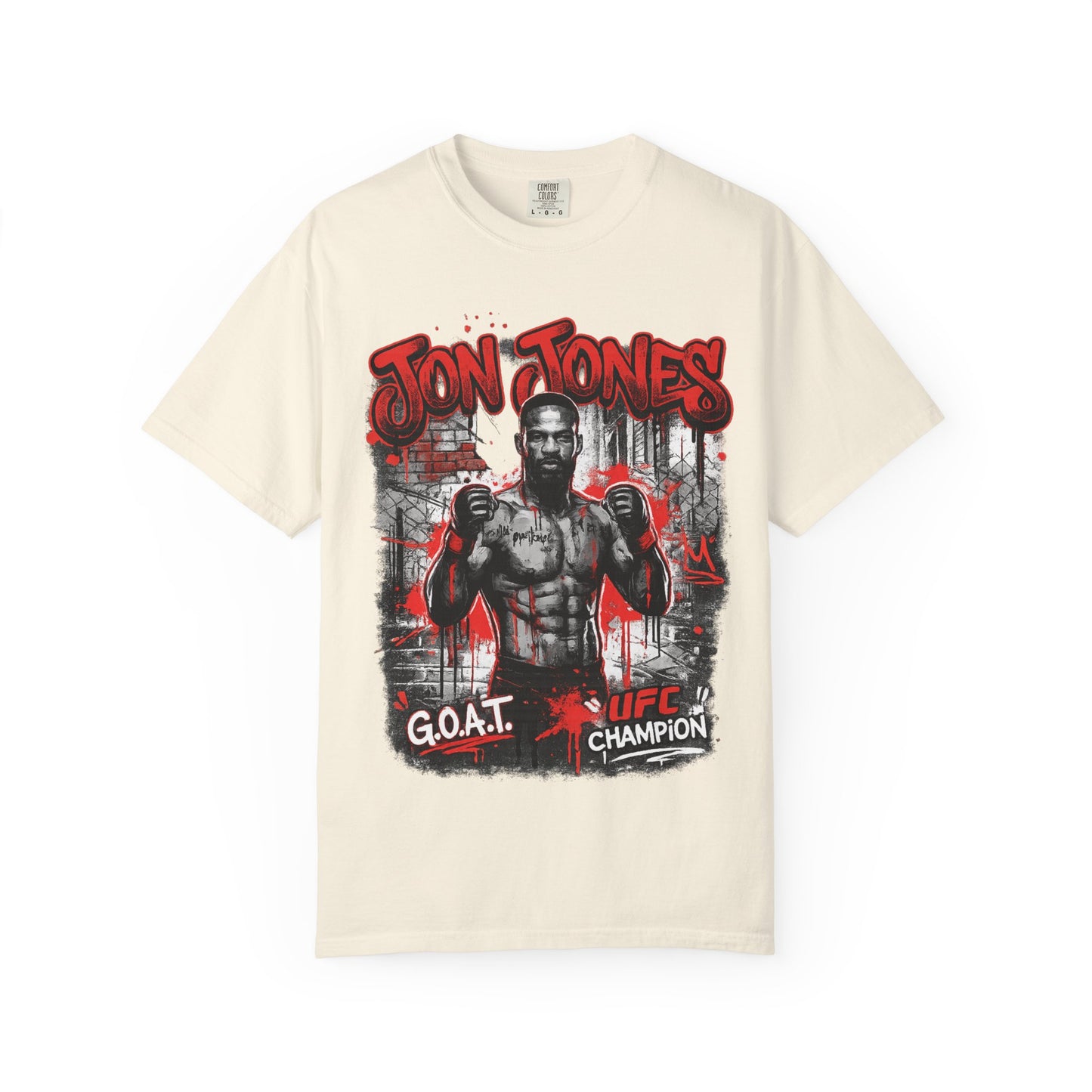 Boxing Champion Graphic T-Shirt — 'G.O.A.T. UFC Champion' Streetwear Tee