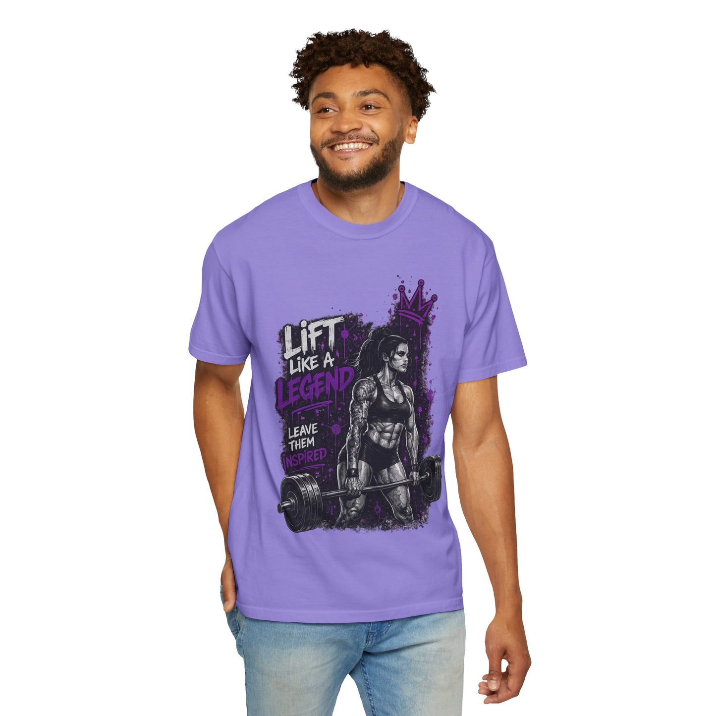 Lift Like a Legend Weightlifting T-Shirt — Female Power Deadlift Gym Tee