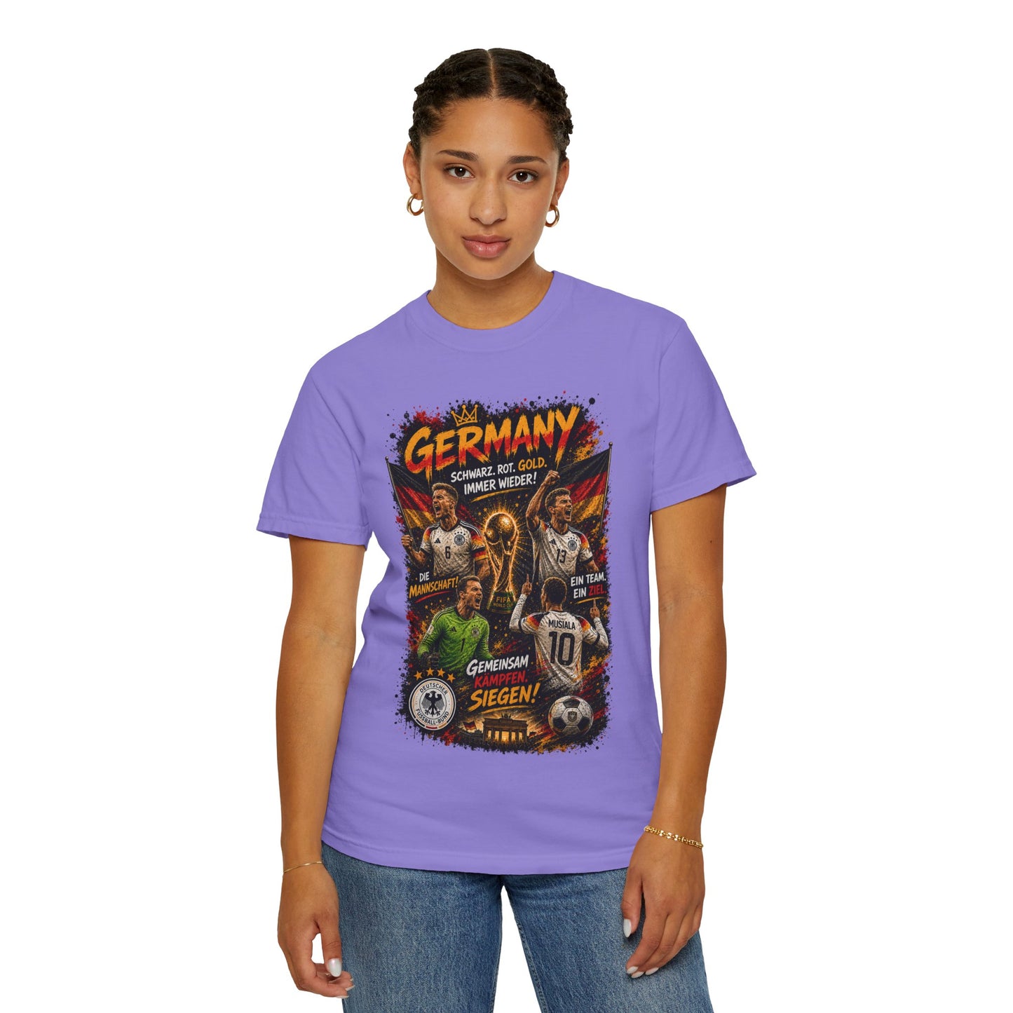 Germany Soccer Players Poster T-Shirt | World Cup Football Team Tee