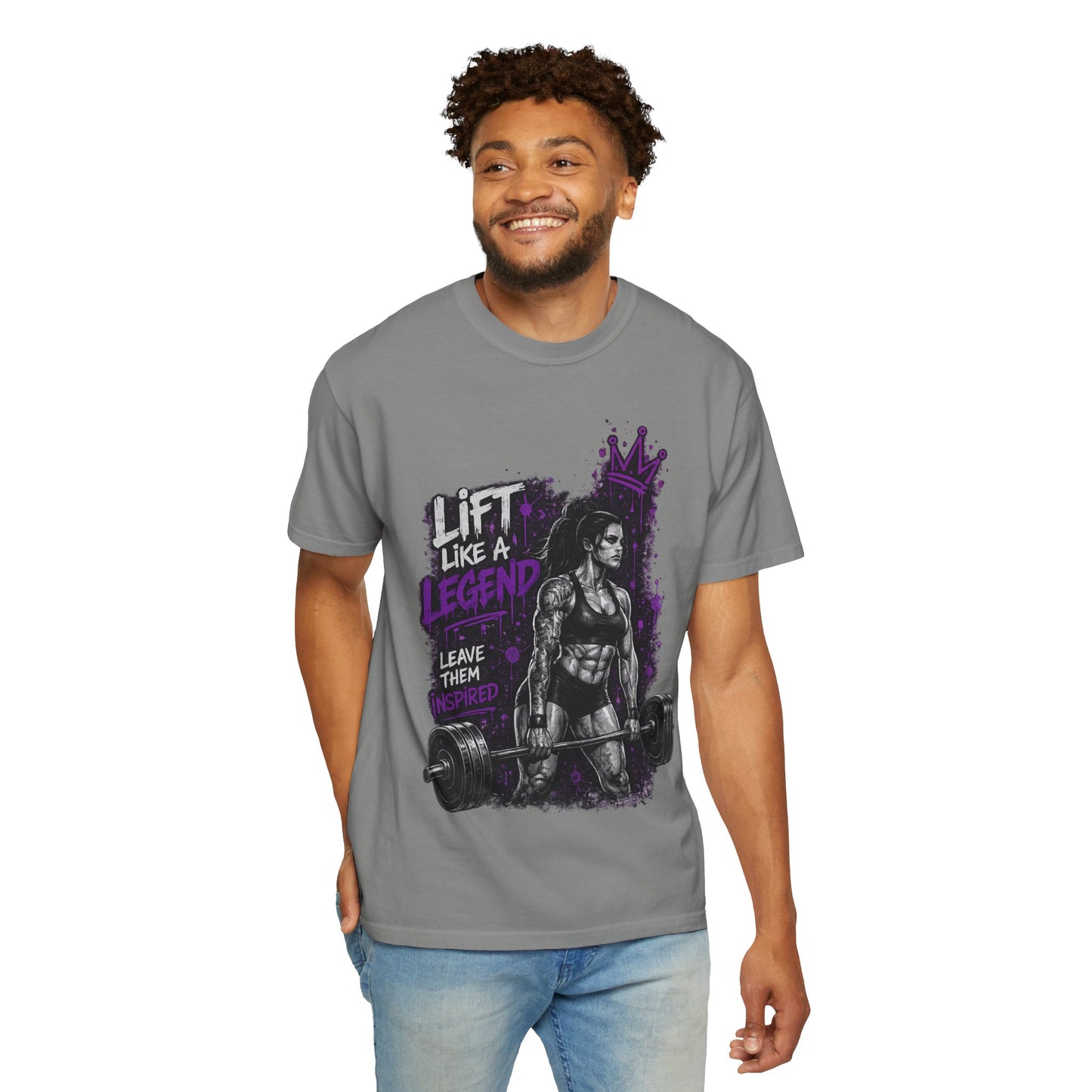Lift Like a Legend Weightlifting T-Shirt — Female Power Deadlift Gym Tee