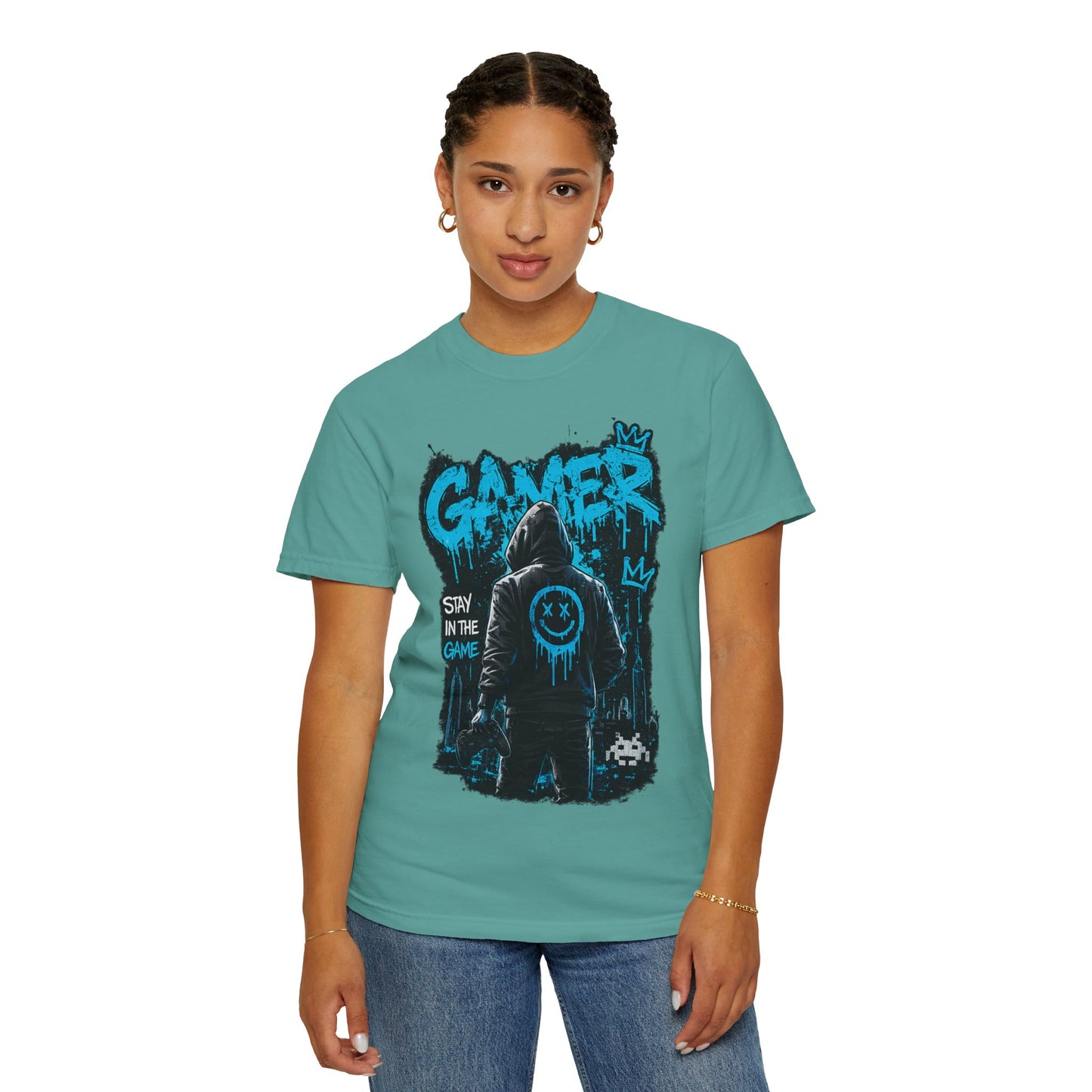 Gamer Streetwear T-Shirt – 'Stay in the Game' Graphic Tee