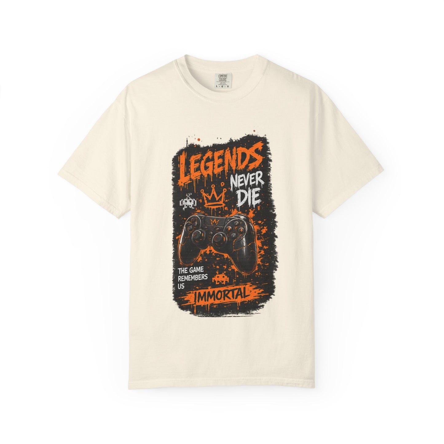 Legends Never Die Gamer T-Shirt – Immortal Video Game Controller Tee