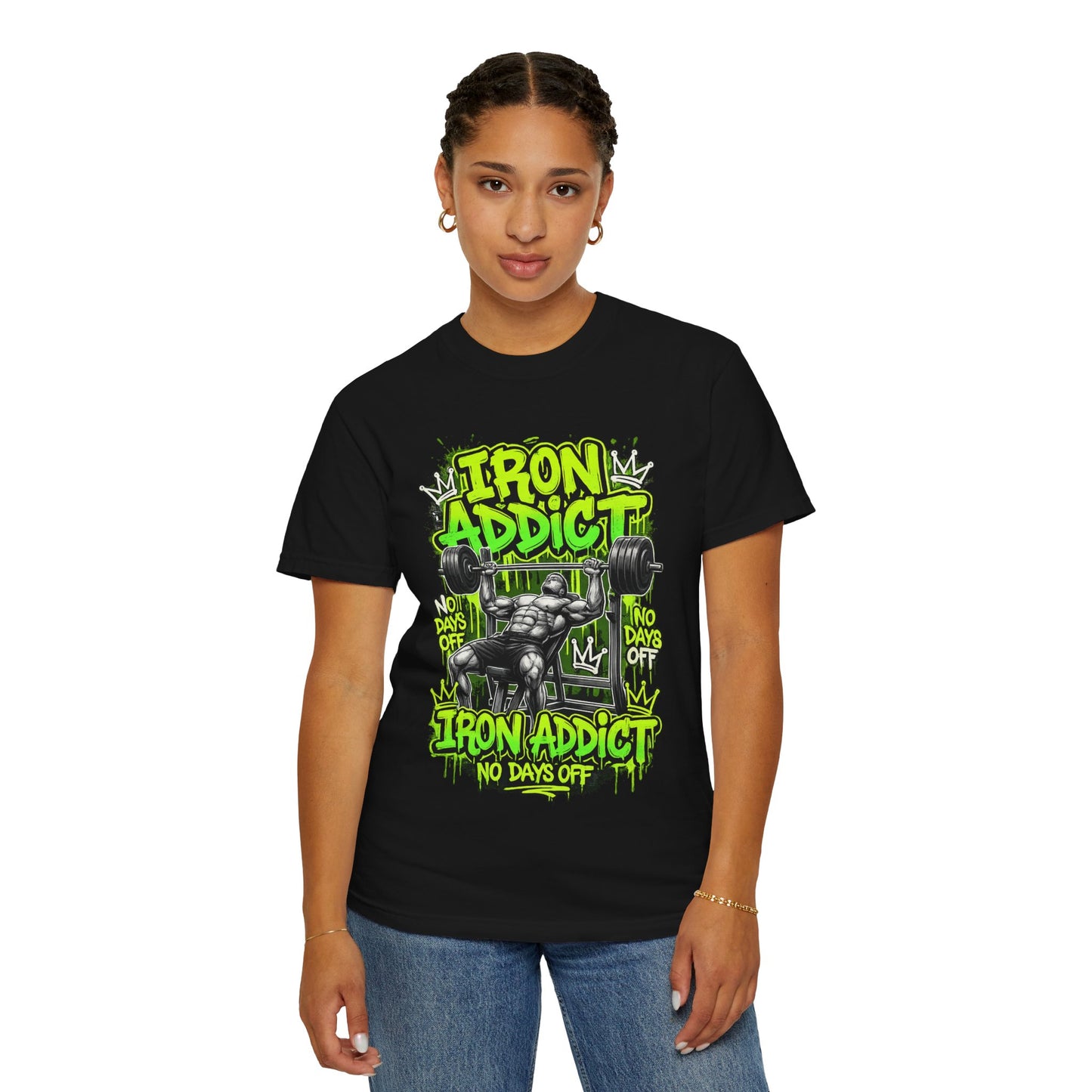 Iron Addict weightlifting graphic tee | T-Shirt
