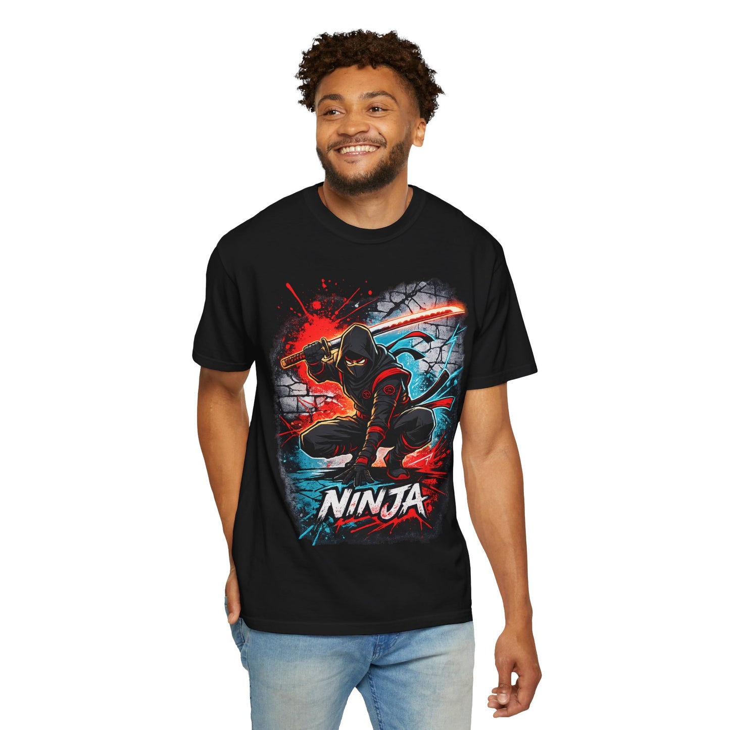 Ninja Graphic T-Shirt — Bold Samurai Night Warrior Tee