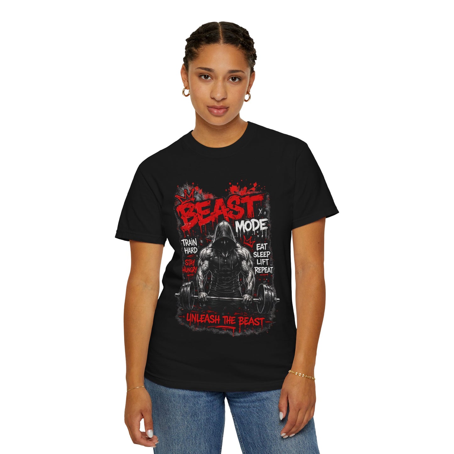 Beast Mode Weightlifting T‑Shirt — "Unleash the Beast" Gym Tee