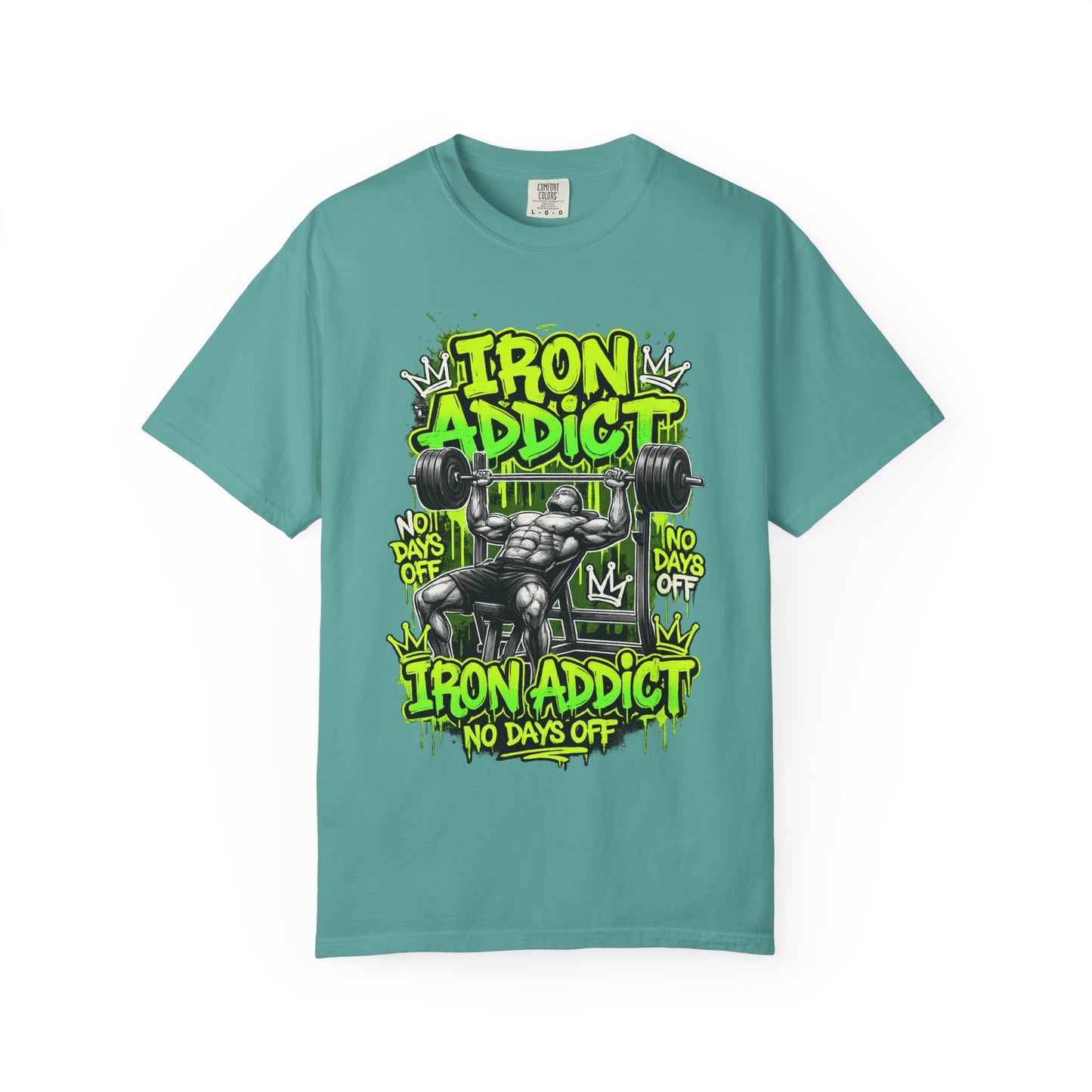 Iron Addict weightlifting graphic tee | T-Shirt