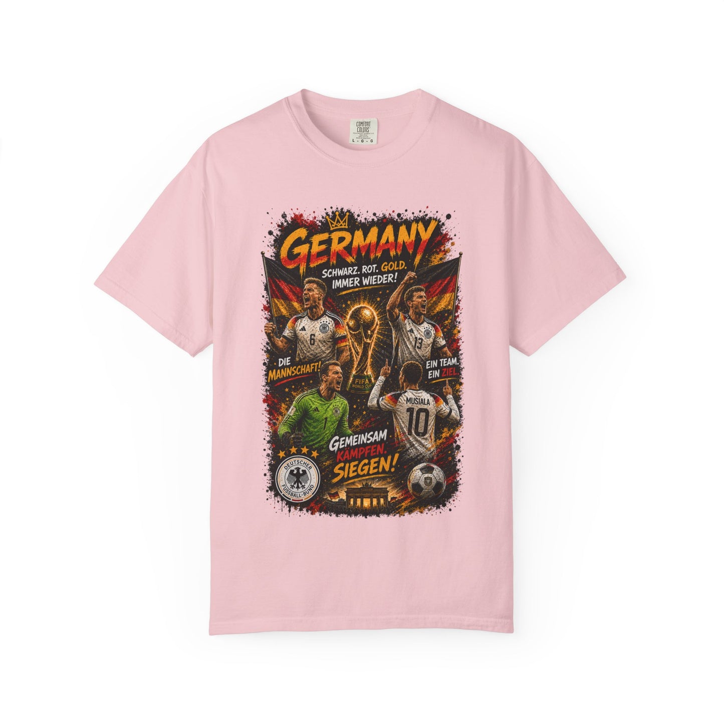 Germany Soccer Players Poster T-Shirt | World Cup Football Team Tee