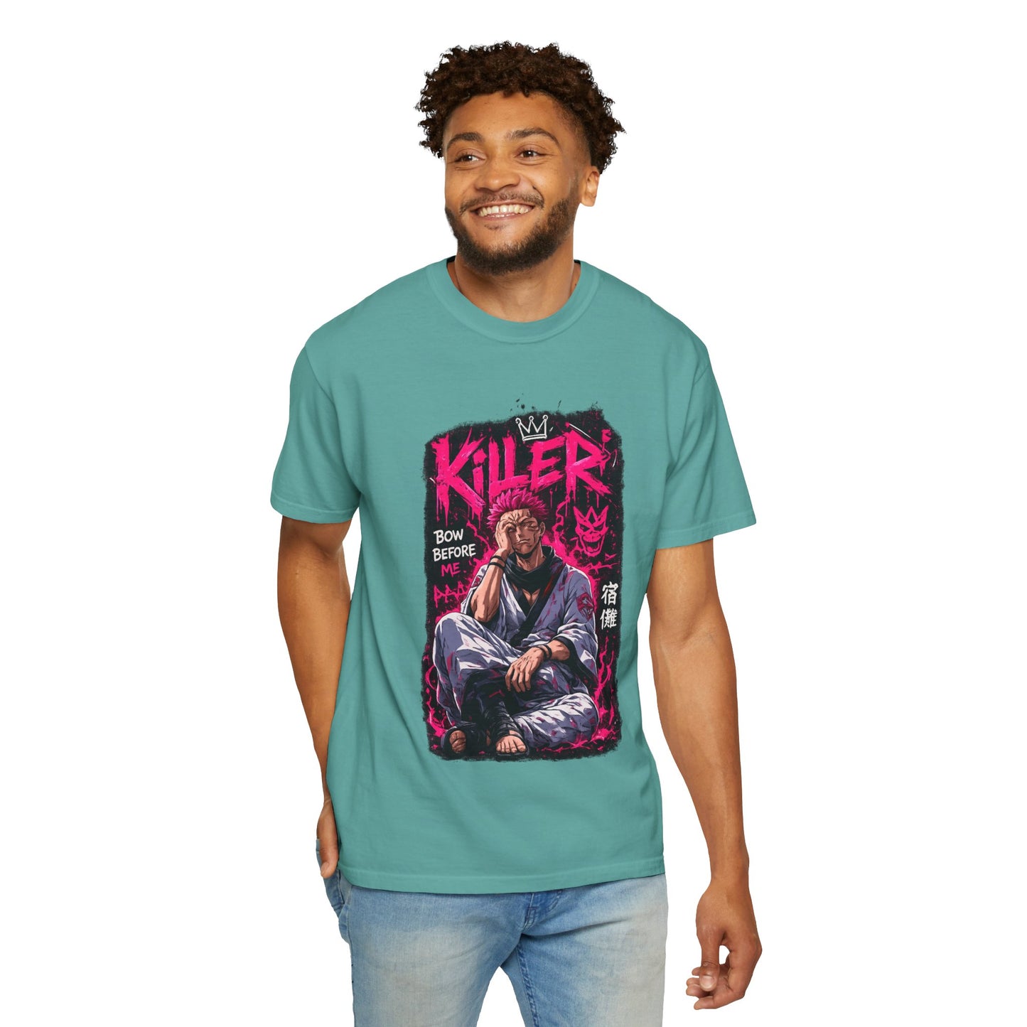 Killer Streetwear T-Shirt — 'Bow Before Me' Anime Graphic Tee
