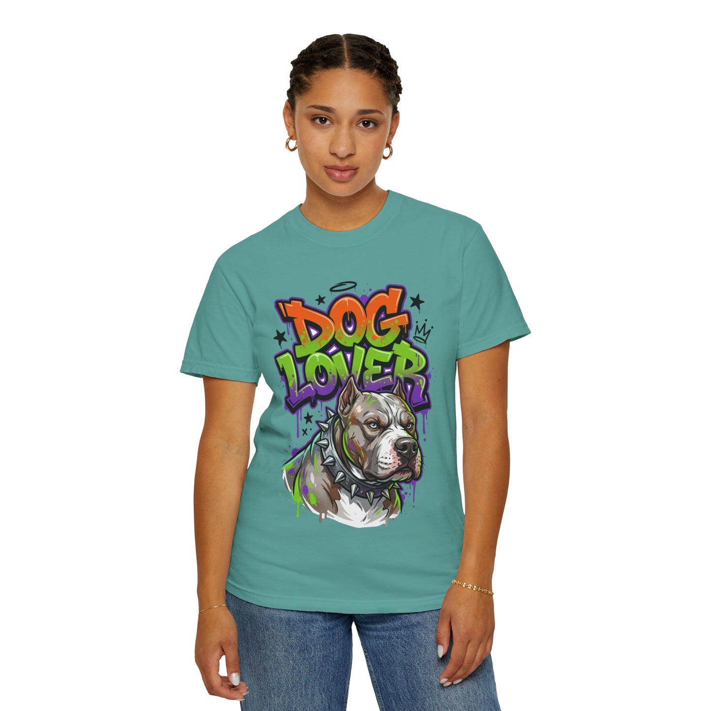 Dog Lover T-Shirt — Urban Graffiti Pitbull Tee