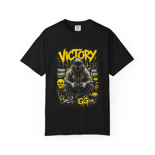 Victory Gamer Hooded Character T-shirt | GG Esports Graphic Tee