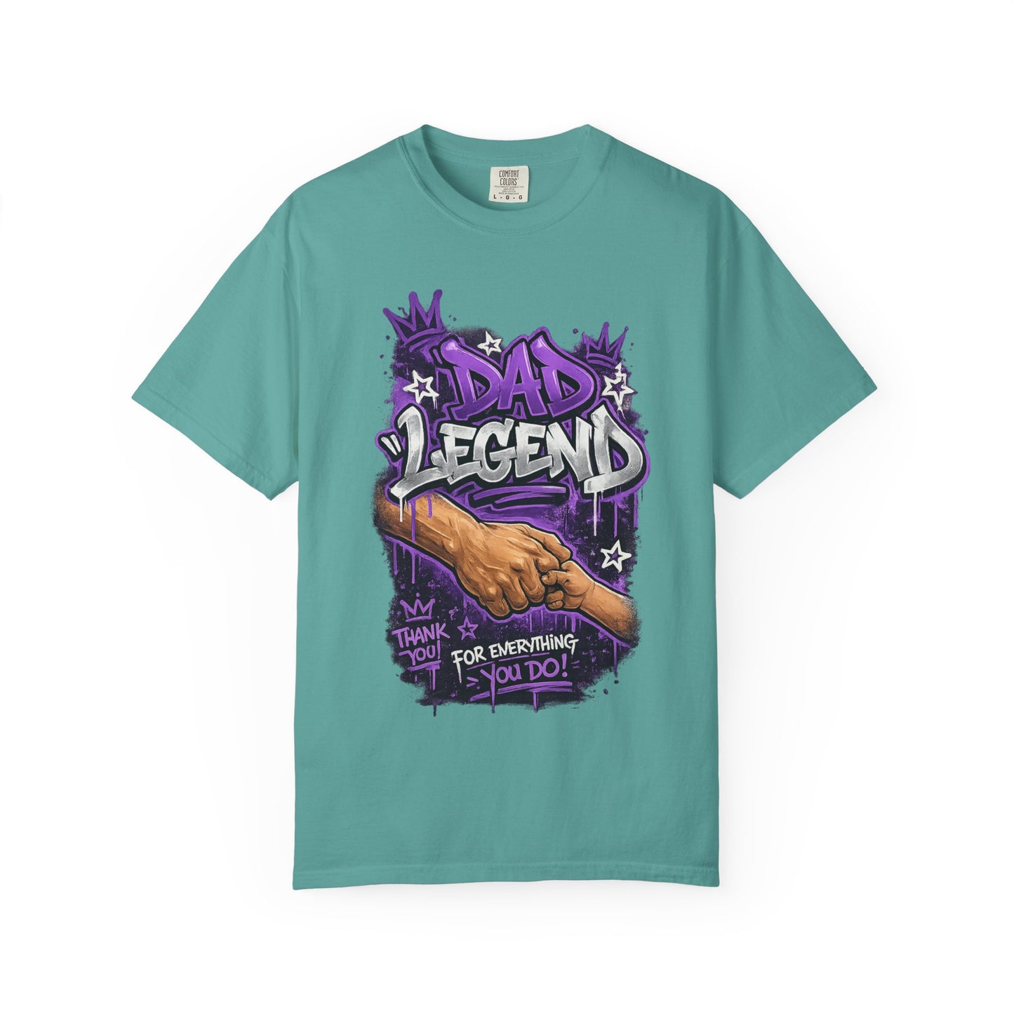 Dad Legend graffiti hands illustration T-Shirt | Thank You For Everything design