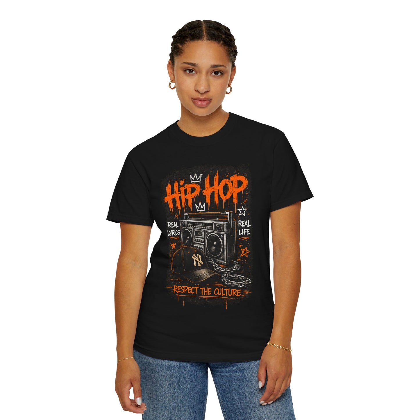 Hip Hop Boombox Respect the Culture T-shirt | Streetwear Music Tee