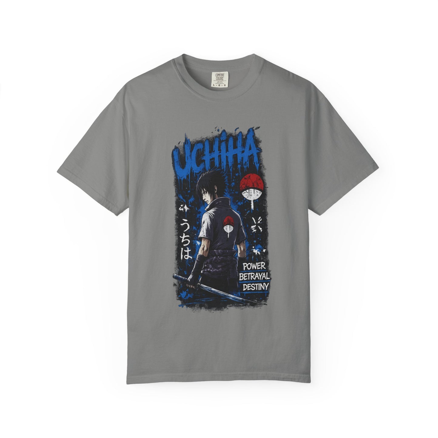 Uchiha Clan Graphic T-Shirt — Anime Sasuke Poster Design