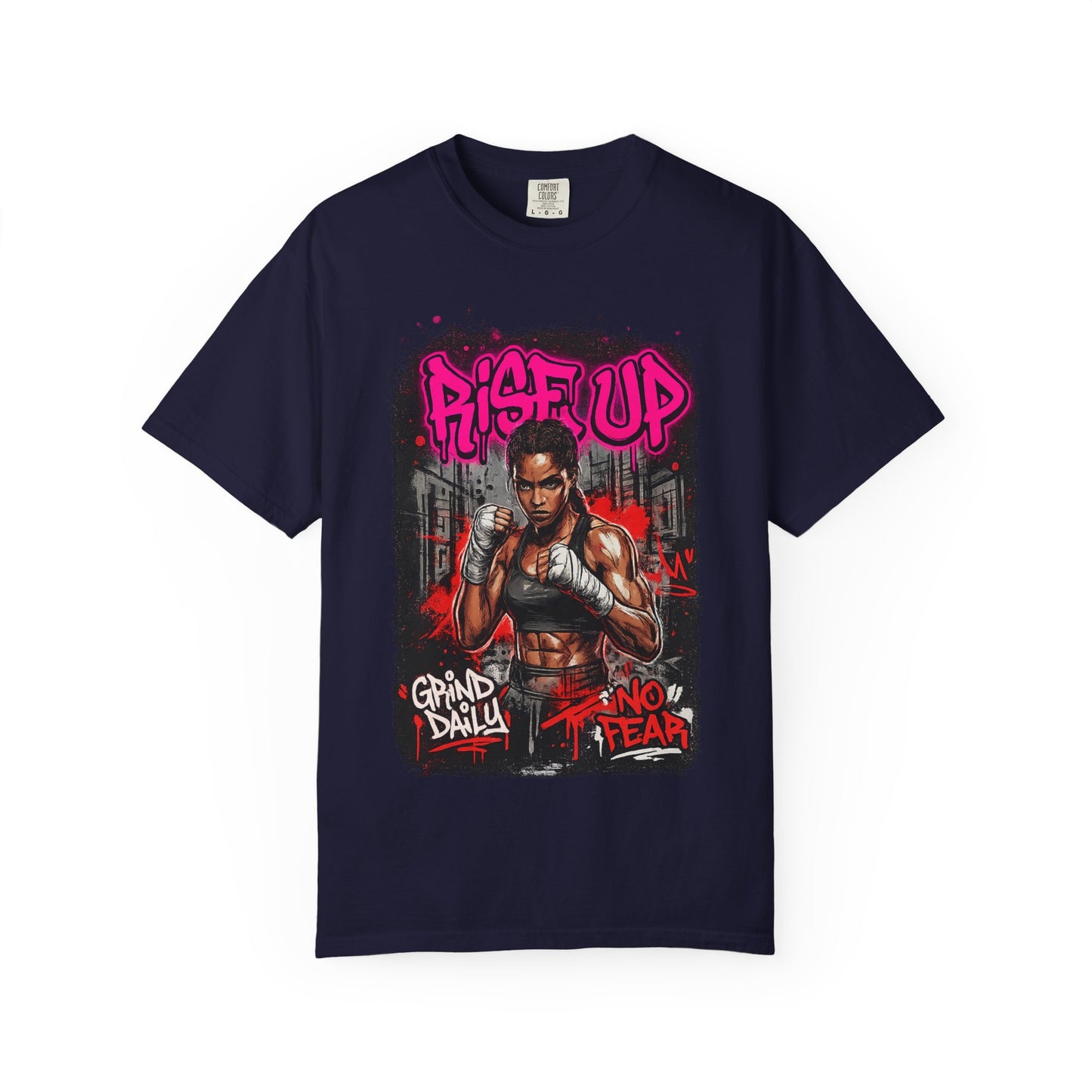 Rise Up UFC Graphic T-Shirt — 'Rise Up / No Fear' Motivational Streetwear