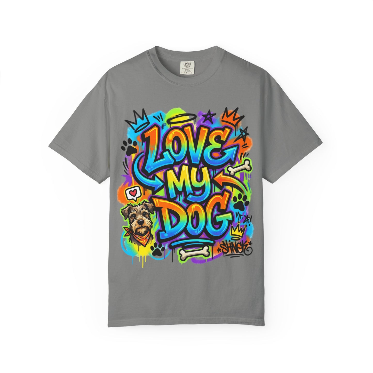 Love My Dog Graffiti T-Shirt