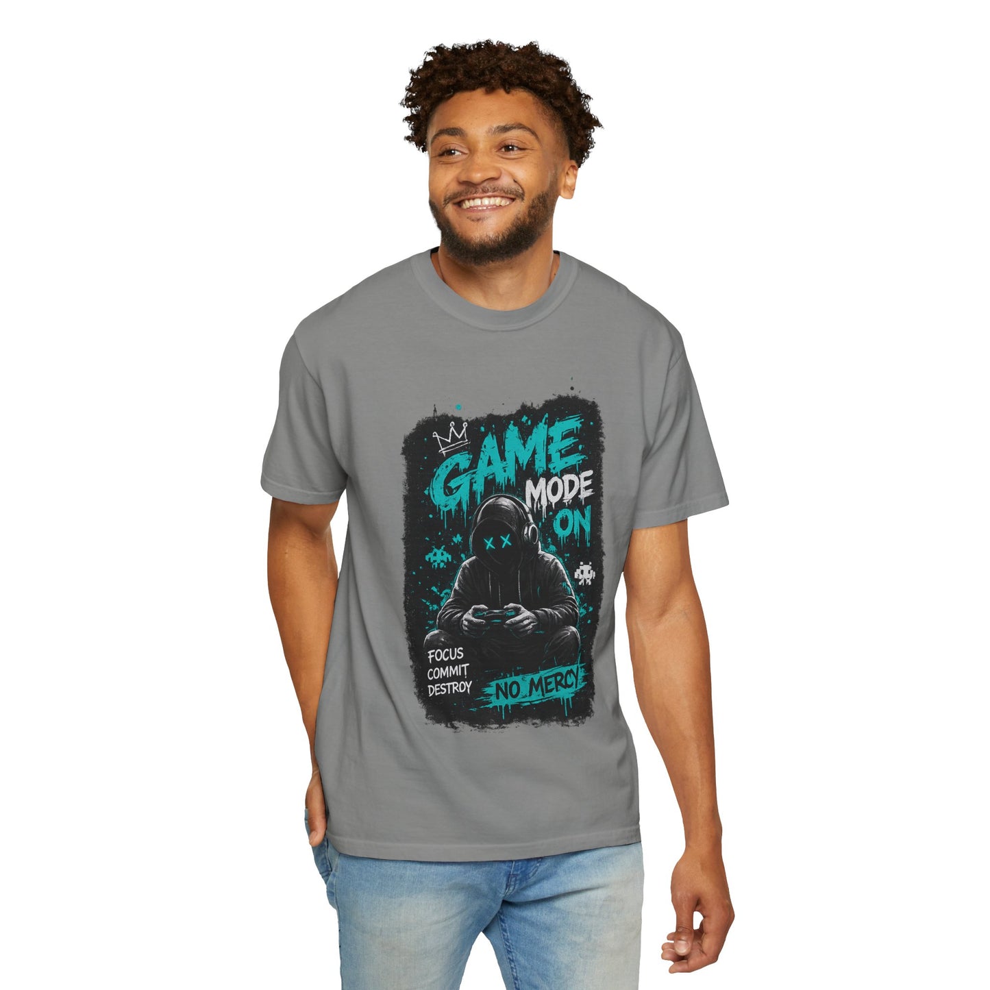 Gaming T-Shirt — "Game Mode On: No Mercy" Gamer Tee