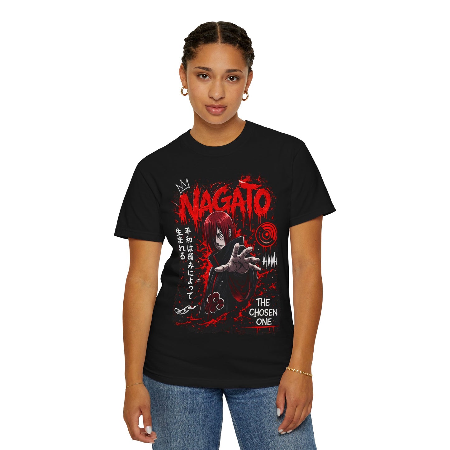 Nagato Graphic T-Shirt — 'The Chosen One' Anime Horror Tee
