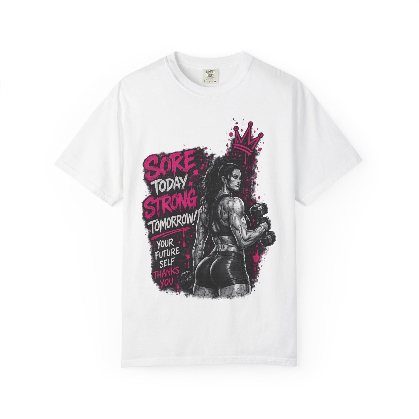 Motivational Boxing T-Shirt — "Sore Today, Strong Tomorrow" Gym Tee