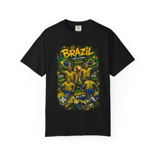 Brazil Football Players T-shirt | Brazilian Soccer Graphic Tee