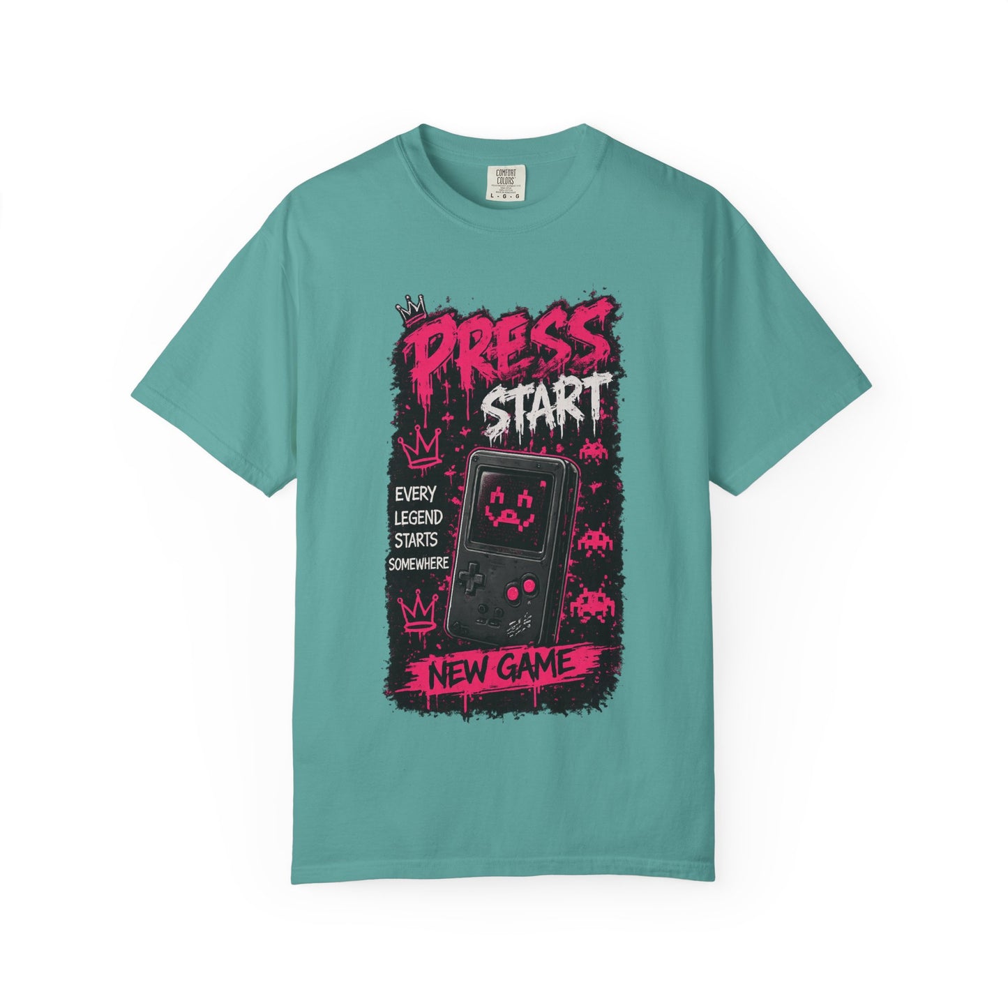 Press Start New Game T-Shirt — Retro Gamer Graphic Tee