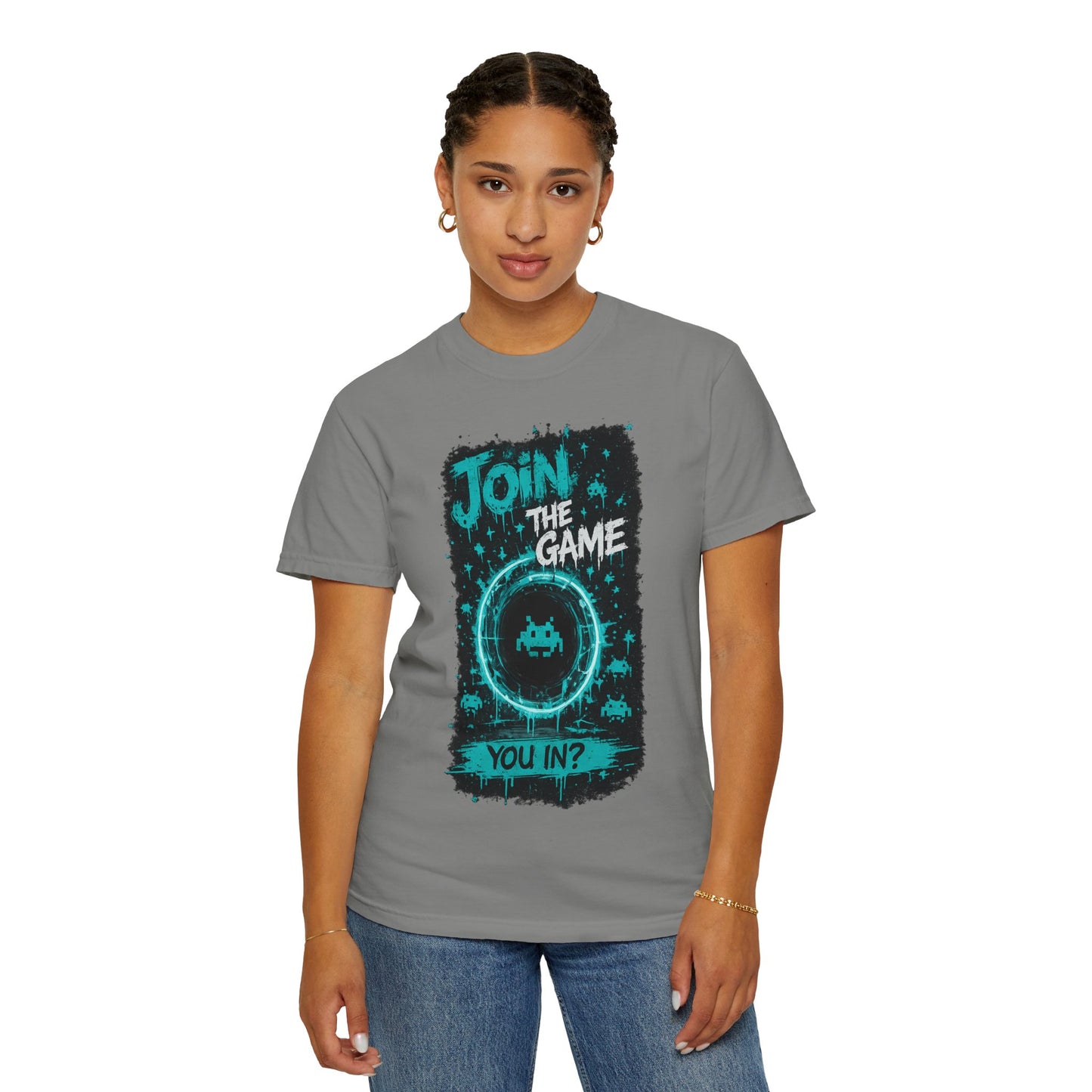 Join The Game Retro Arcade T-Shirt — 'You In?' Gamer Graphic Tee