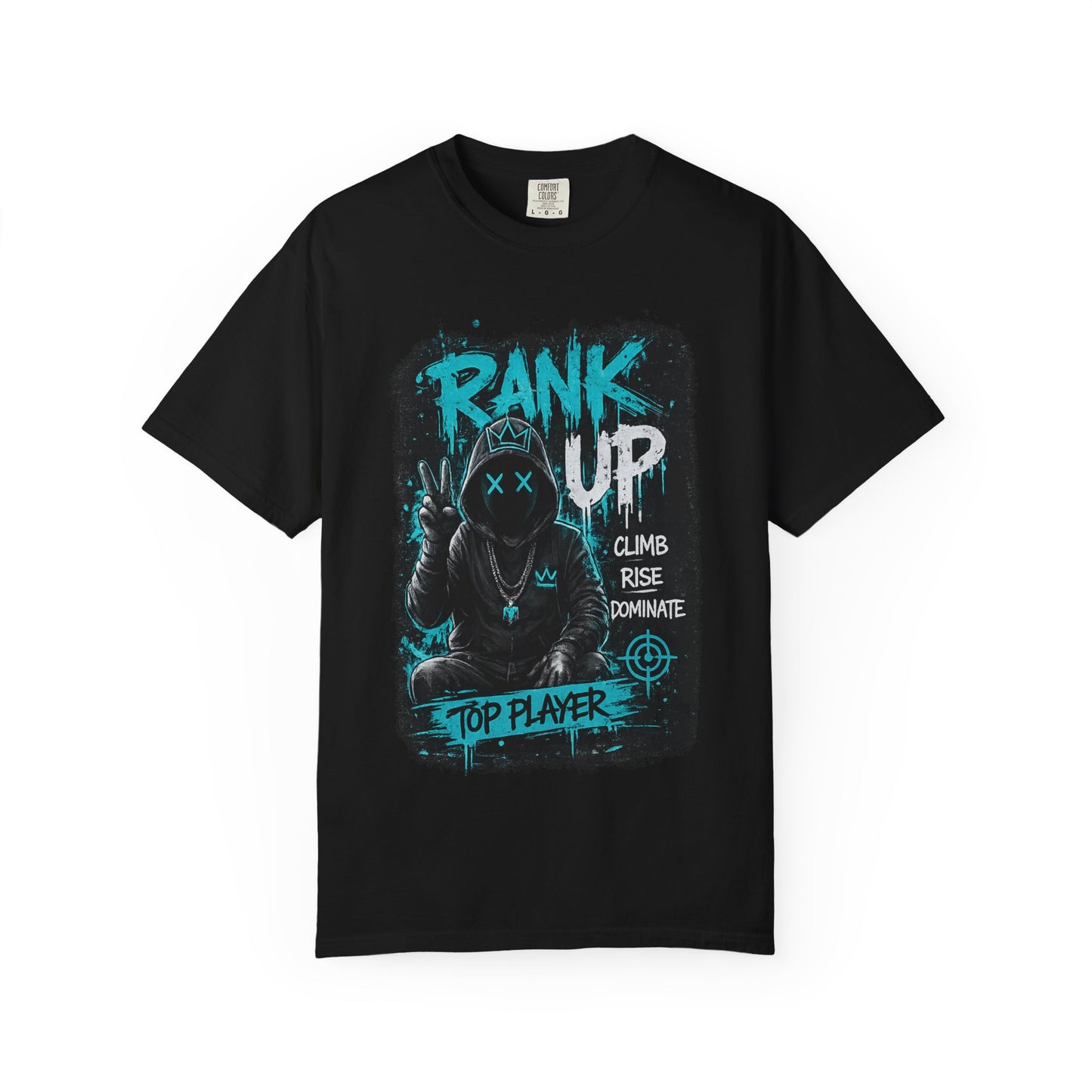 Rank Up Gaming T-Shirt — "Top Player" Gamer Graphic Tee