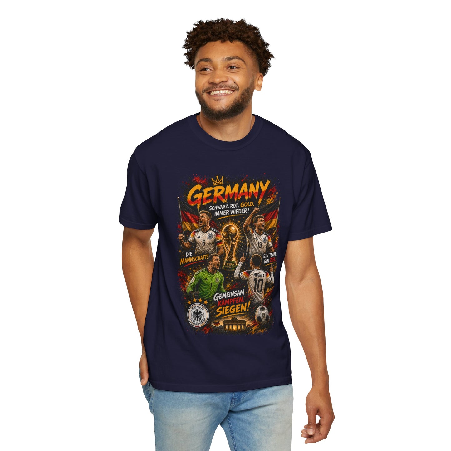 Germany Soccer Players Poster T-Shirt | World Cup Football Team Tee