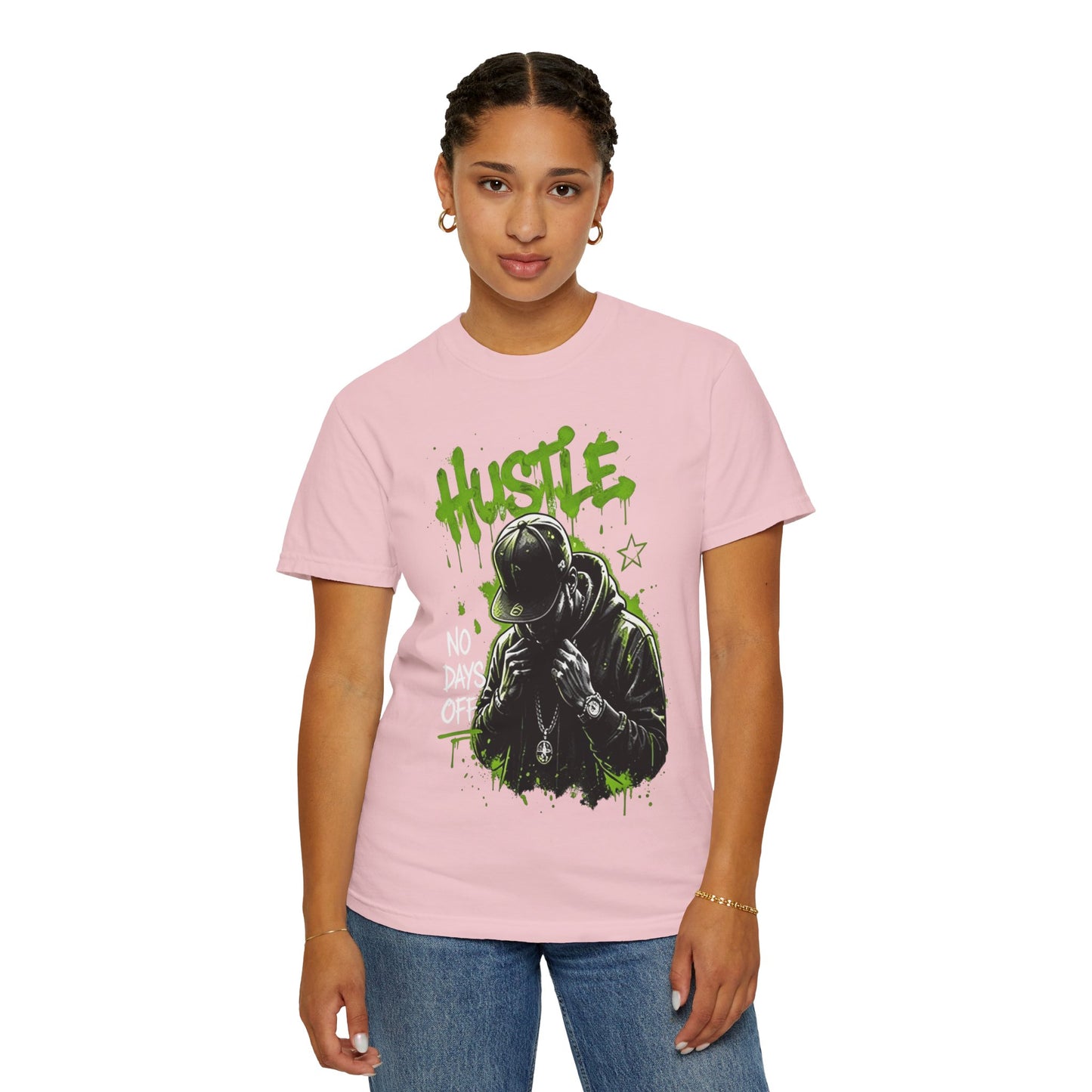 Hustle Graffiti T-Shirt — Urban Rapper Illustration
