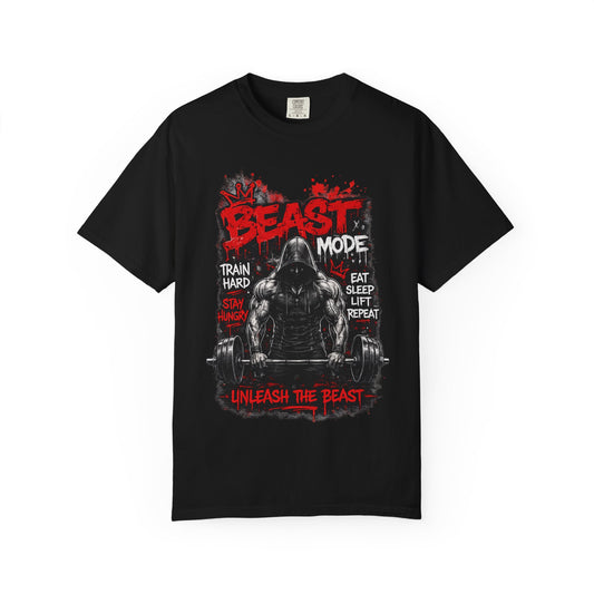 Beast Mode Weightlifting T‑Shirt — "Unleash the Beast" Gym Tee