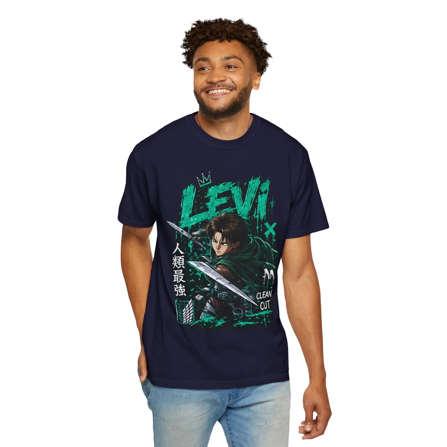 Levi Anime T-Shirt — 'Clean Cut' Attack Gear Tee