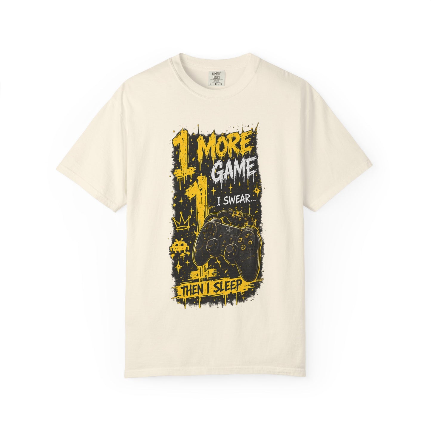 Gaming T-Shirt — “1 More Game I Swear Then I Sleep” Graphic Tee