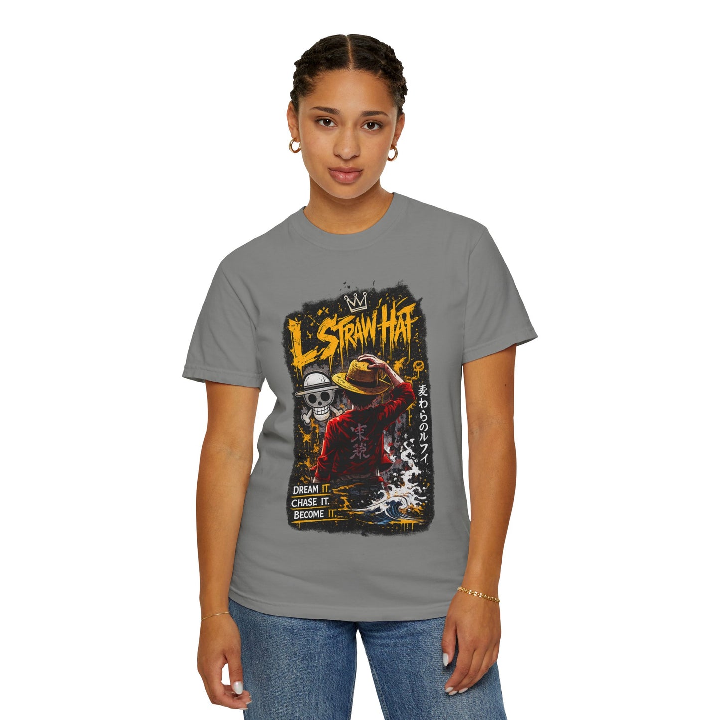 Straw Hat Crew Anime Graphic T-Shirt — "Dream It. Chase It. Become It."