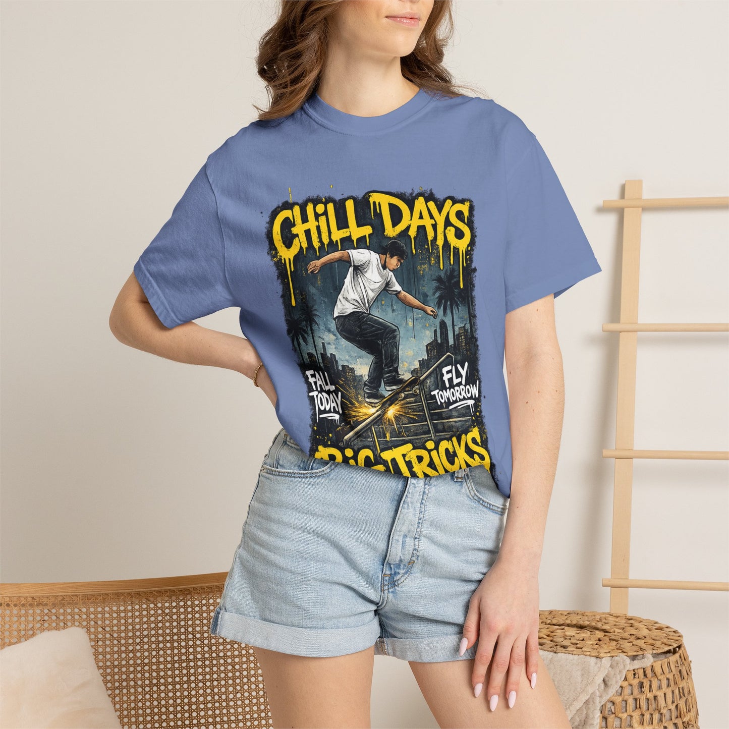 Chill Days Big Tricks Skateboard T‑Shirt