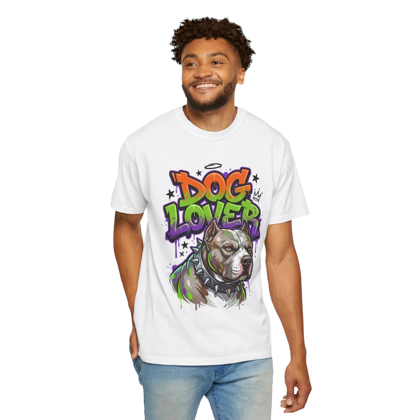Dog Lover T-Shirt — Urban Graffiti Pitbull Tee