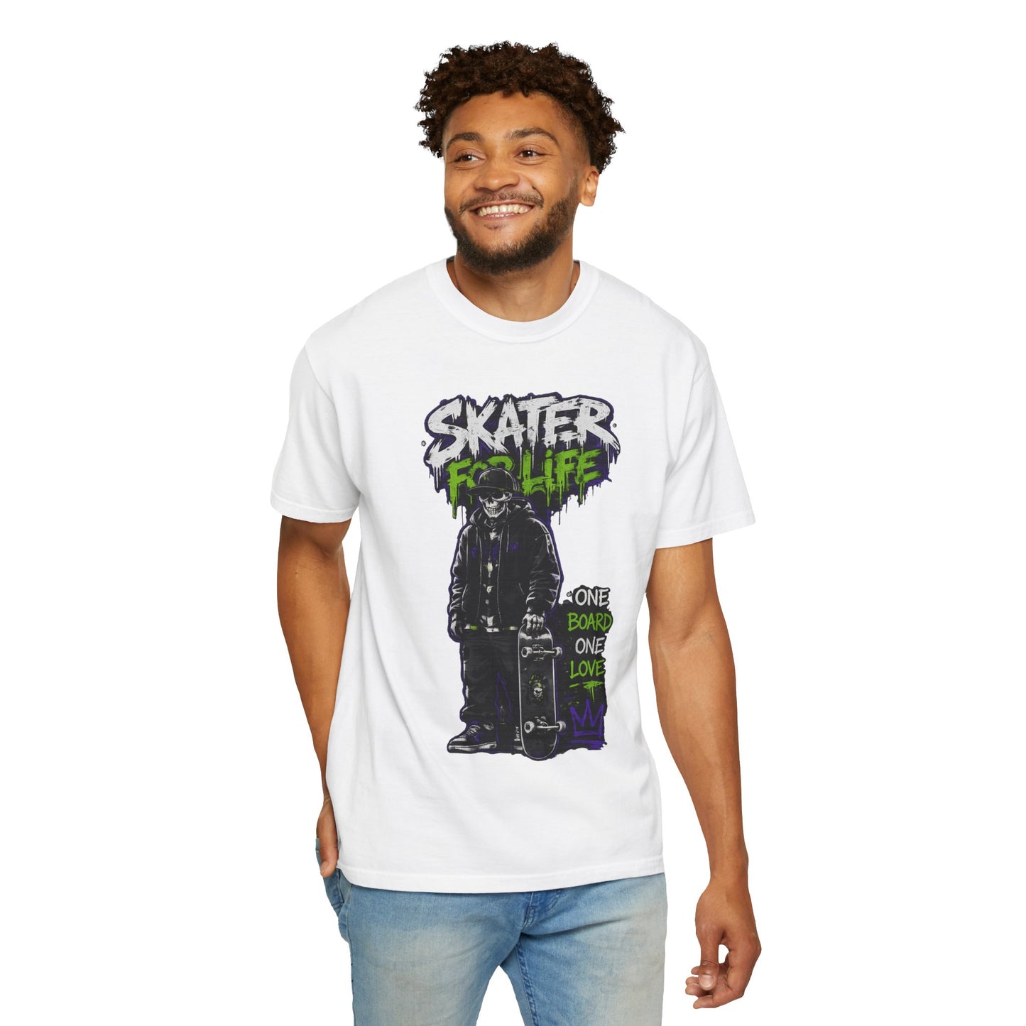 Skater for Life T-Shirt — One Board One Love Skateboard Graphic Tee