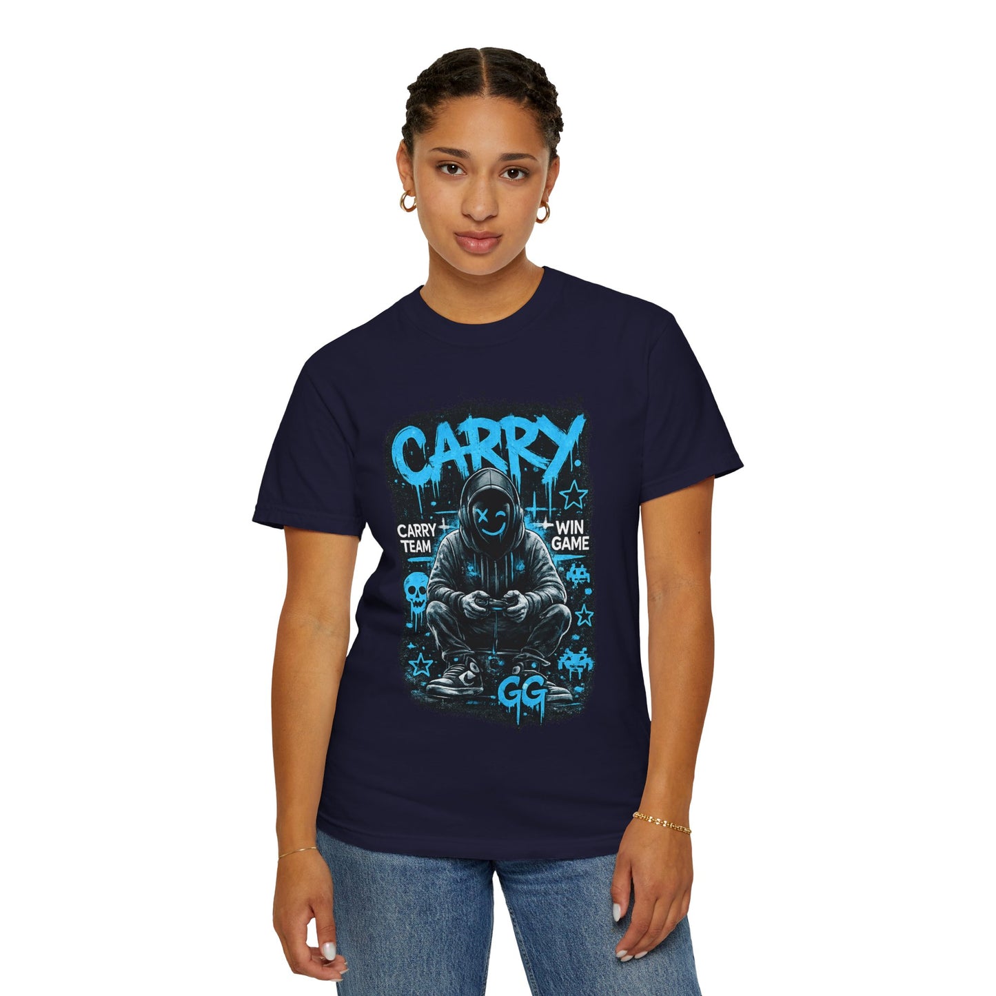 Carry Gamer Hoodie T-Shirt | Esports Gamer Graphic Tee