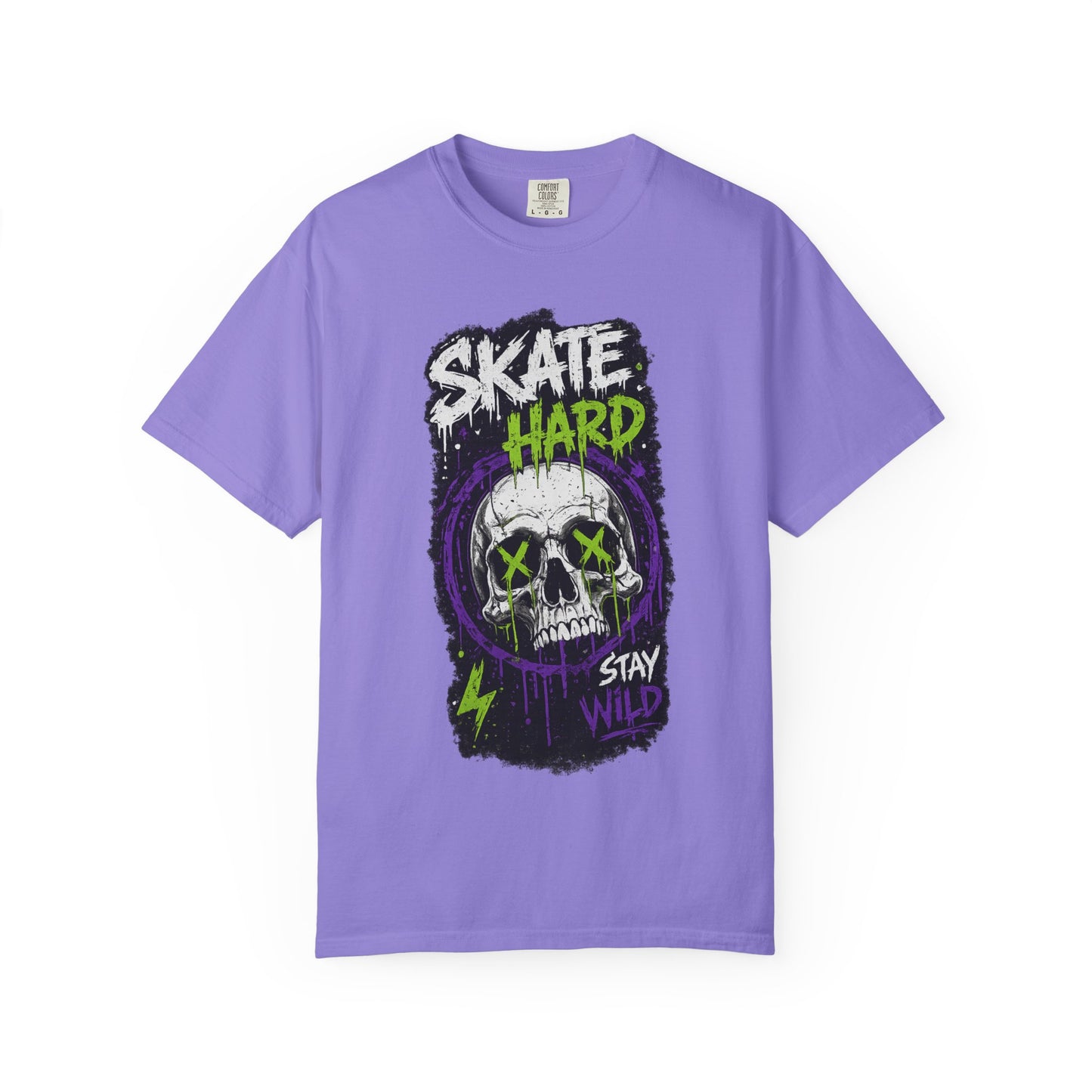 Skate Hard Skull T-Shirt — Stay Wild Graphic Tee