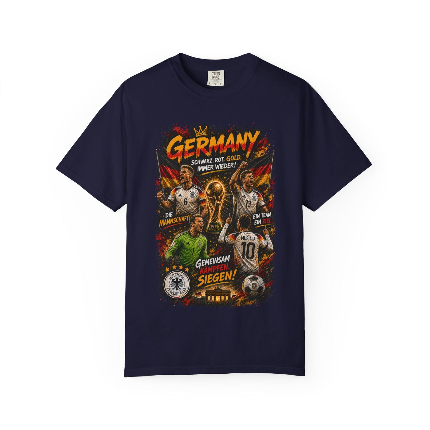 Germany Soccer Players Poster T-Shirt | World Cup Football Team Tee