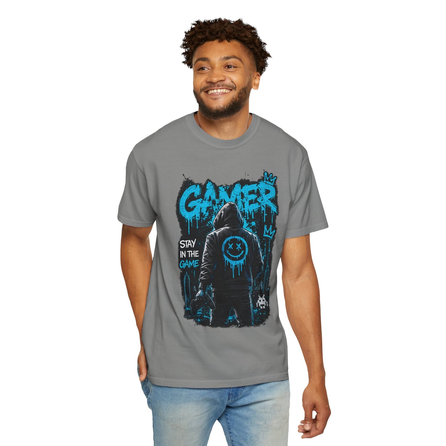 Gamer Streetwear T-Shirt – 'Stay in the Game' Graphic Tee